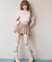 Ada.（エイダ）の「【Fab Sick × Ada.】ベルトデザイン プリーツ ミニ スカパン（スカート）」