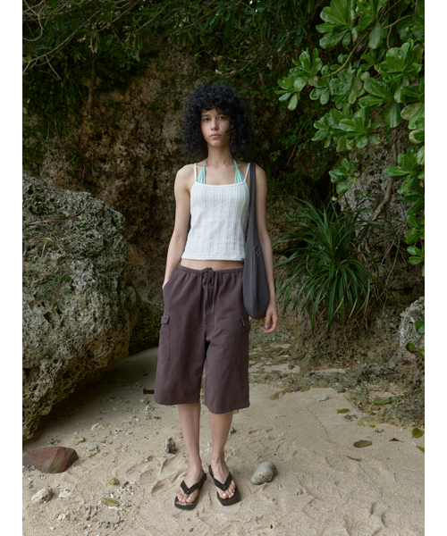 Kijun(キジュン)の「Crinkled Knit Tank Top Off-White(Tシャツ/カットソー・レディース・その他・MEDIUM/SMALL)」の3枚目の写真