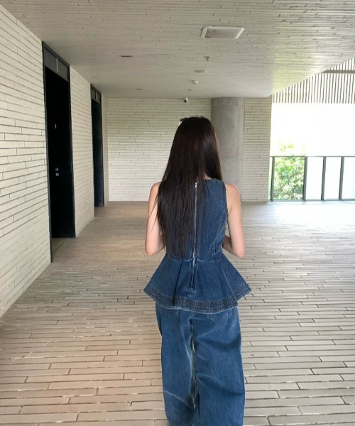 FAVORITO(ファヴォリート)の「デニムセットアップ(セットアップ・レディース・ブルー・M/S/L)」の10枚目の写真