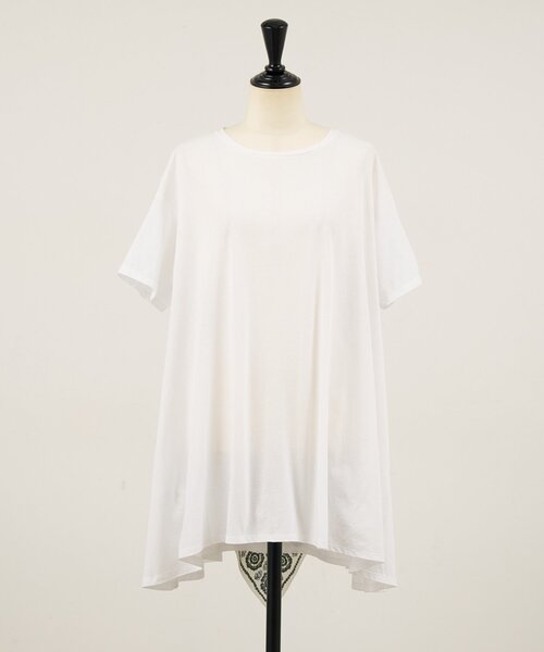BEARDSLEY（ビアズリー）の「うしろPARKスカーフチュニック（Tシャツ/カットソー・レディース・ホワイト/ネイビー・FREE）」の22枚目の写真