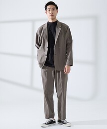 ABAHOUSE GRAY | 【上下2点セット/WEB限定】360°ストレッチ リップストップ リラックス セットアップ/ 吸水速乾 / 遮熱 / UVカット(セットアップ)