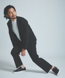 ABAHOUSE GRAY | 【上下2点セット/WEB限定】360°ストレッチ リップストップ リラックス セットアップ/ 吸水速乾 / 遮熱 / UVカット(セットアップ)