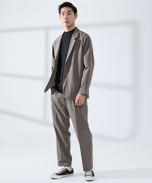 ABAHOUSE GRAY(アバハウスグレイ)の「【上下2点セット/WEB限定】360°ストレッチ リップストップ リラックス セットアップ/ 吸水速乾 / 遮熱 / UVカット(セットアップ・メンズ・チャコールグレー/ネイビー/ブラック・44/50/48/46)」の11枚目の写真
