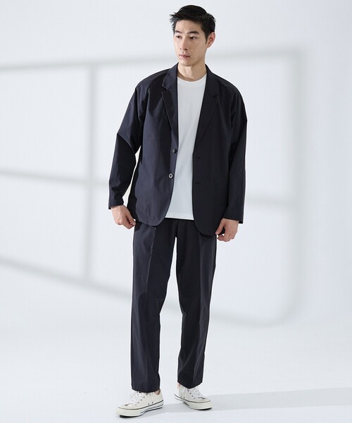 ABAHOUSE GRAY(アバハウスグレイ)の「【上下2点セット/WEB限定】360°ストレッチ リップストップ リラックス セットアップ/ 吸水速乾 / 遮熱 / UVカット(セットアップ・メンズ・チャコールグレー/ネイビー/ブラック・44/50/48/46)」の16枚目の写真