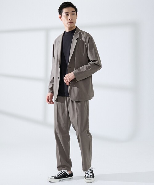 ABAHOUSE GRAY(アバハウスグレイ)の「【上下2点セット/WEB限定】360°ストレッチ リップストップ リラックス セットアップ/ 吸水速乾 / 遮熱 / UVカット(セットアップ・メンズ・チャコールグレー/ネイビー/ブラック・44/50/48/46)」の14枚目の写真
