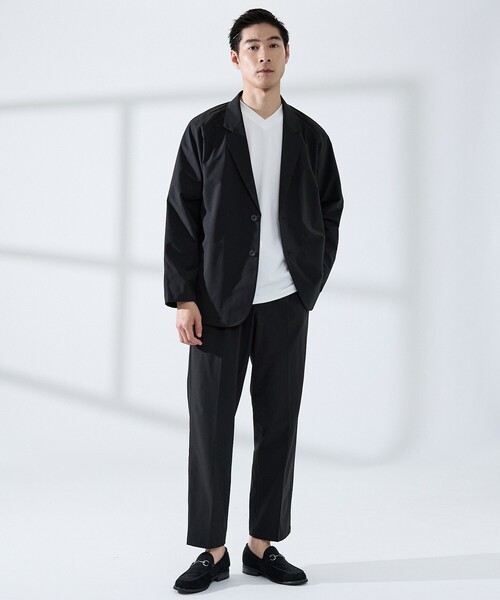 ABAHOUSE GRAY(アバハウスグレイ)の「【上下2点セット/WEB限定】360°ストレッチ リップストップ リラックス セットアップ/ 吸水速乾 / 遮熱 / UVカット(セットアップ・メンズ・チャコールグレー/ネイビー/ブラック・44/50/48/46)」の12枚目の写真