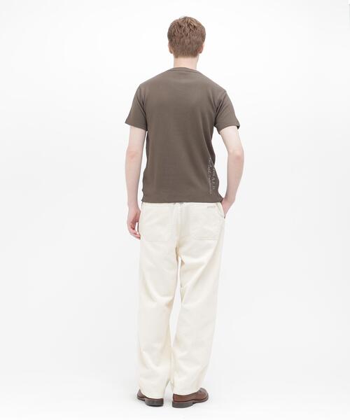 AVIREX(アヴィレックス)の「《WEB&DEPOT限定》HONEYCOMB WAFFLE HENLEY NECK T-SHIRT / ハニカム ワッフル ヘンリーネック 半袖Tシャツ / AVIREX / アヴィレックス(Tシャツ/カットソー・メンズ・チャコールグレー/オレンジ/ブラック/ホワイト系2・M/XL/2XL/L/S)」の16枚目の写真