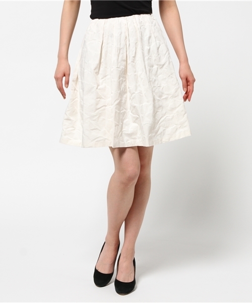 LIMITLESS LUXURY（リミットレスラグジュアリー）の「JQメモリータックスカート◆（スカート・レディース・ブラック/カーキ/ホワイト・34/36）」の12枚目の写真