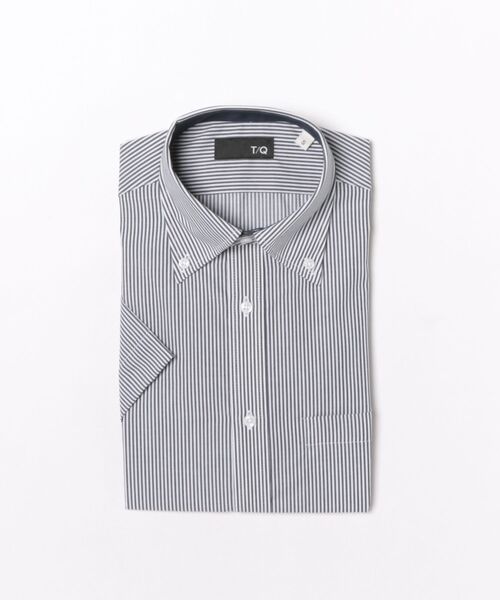 TAKA-Q(タカキュー)の「ワイシャツ メンズ ノンアイロン 綿混 ボタンダウン 半袖 ビジネス ドレス NEWスタンダードフィット(ビジネスシャツ・メンズ・ネイビー・LARGE/MEDIUM/X-LARGE/3L/S)」の7枚目の写真