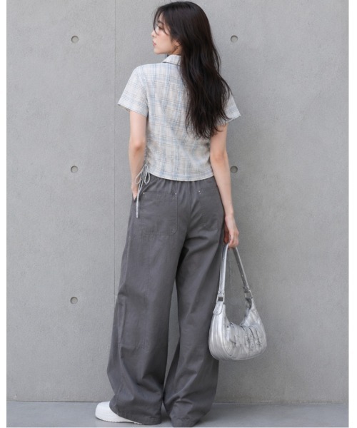 FAZVY(ファズビー)の「チェック柄半袖シャツ(シャツ/ブラウス・レディース・ホワイト/ネイビー・M/S)」の17枚目の写真
