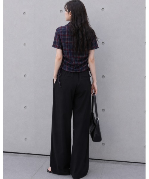 FAZVY(ファズビー)の「チェック柄半袖シャツ(シャツ/ブラウス・レディース・ホワイト/ネイビー・M/S)」の10枚目の写真