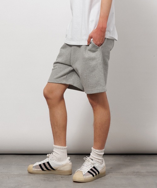 Knuu（ヌウ）の「Heavy Sweat Shorts（スウェットパンツ・メンズ・ヘザーグレー/ダークネイビー/ブラウン/ブラック/ホワイト・SMALL/MEDIUM/LARGE/X-LARGE）」の12枚目の写真