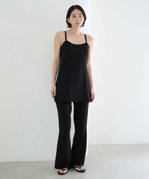 EMILY WEEK（エミリーウィーク）の「《WEB限定/追加》EMILY WEEK×FRAMeWORK コラボニットパンツ（その他パンツ・レディース・ブラウン/ブラック・36/38）」の3枚目の写真