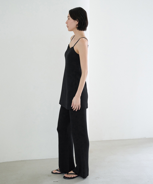 EMILY WEEK（エミリーウィーク）の「《WEB限定/追加》EMILY WEEK×FRAMeWORK コラボニットパンツ（その他パンツ・レディース・ブラウン/ブラック・36/38）」の4枚目の写真