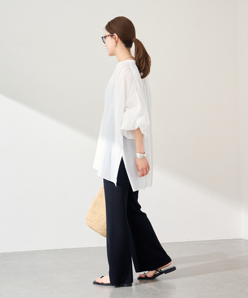 EMILY WEEK（エミリーウィーク）の「《WEB限定/追加》EMILY WEEK×FRAMeWORK コラボニットパンツ（その他パンツ・レディース・ブラウン/ブラック・36/38）」の10枚目の写真