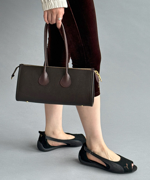 EDIT. FOR LULU(エディットフォールル)の「【A/アー】WIDE BOSTON BAG(ボストンバッグ・レディース・ボルドー・FREE)」の3枚目の写真