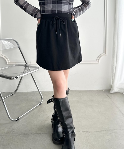 CLEA(クレア)の「スウェットミニスカート(スカート・レディース・ホワイト/ブラック/グレー・FREE)」の12枚目の写真