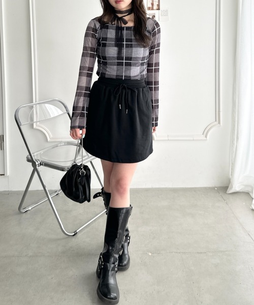 CLEA(クレア)の「スウェットミニスカート(スカート・レディース・ホワイト/ブラック/グレー・FREE)」の19枚目の写真