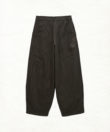 DANDEL（ダンデル）の「DD stripe balloon denim pants (DARK BROWN)（デニムパンツ）」