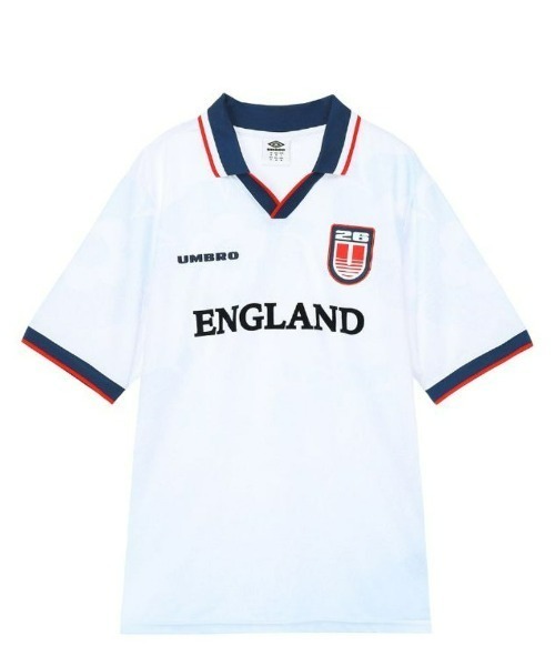 UMBRO(アンブロ)の「umbro/アンブロ 【トーナメントコレクション】ENGLAND JERSEY UF6SHSW5M(Tシャツ/カットソー・メンズ・ホワイト・L/O/M/XO)」の3枚目の写真