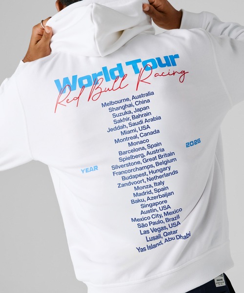 Red Bull Racing(レッドブルレーシング)の「World Tour BACK PRINT PARKA(パーカー・メンズ・ホワイト・X-LARGE/LARGE/MEDIUM/SMALL)」の5枚目の写真
