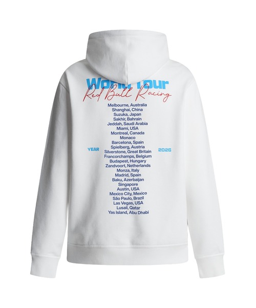 Red Bull Racing(レッドブルレーシング)の「World Tour BACK PRINT PARKA(パーカー・メンズ・ホワイト・X-LARGE/LARGE/MEDIUM/SMALL)」の2枚目の写真