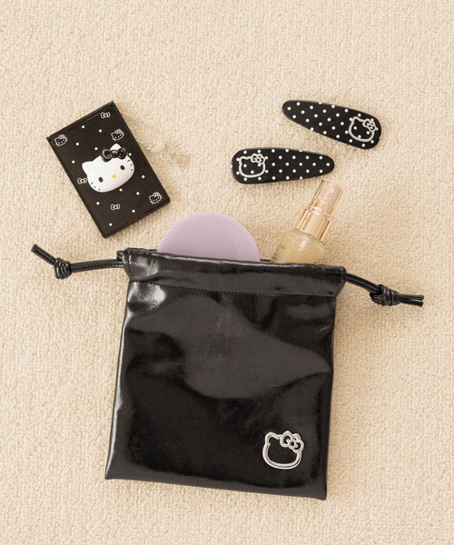 LOWRYS FARM（ローリーズファーム）の「【HELLO KITTY】DOTキンチャクポーチ 669869 /GOODS（ポーチ・レディース・ブラック/ブラウン/レッド・FREE）」の8枚目の写真