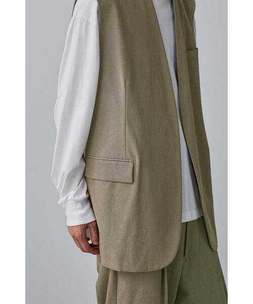 YLEVE（イレーヴ）の「YLEVE / COTTON VOILE GABARDINE NIDOM N/S JK（テーラードジャケット・メンズ・カーキ・4/3）」の5枚目の写真