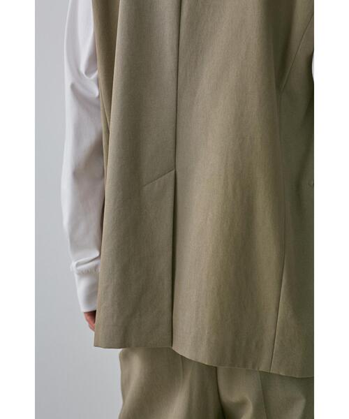 YLEVE（イレーヴ）の「YLEVE / COTTON VOILE GABARDINE NIDOM N/S JK（テーラードジャケット・メンズ・カーキ・4/3）」の6枚目の写真