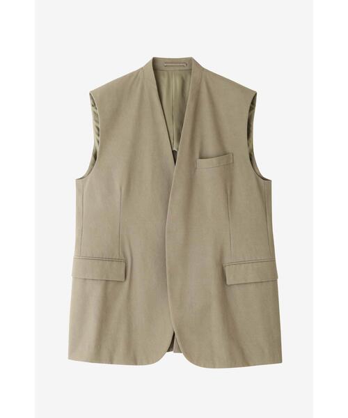 YLEVE（イレーヴ）の「YLEVE / COTTON VOILE GABARDINE NIDOM N/S JK（テーラードジャケット・メンズ・カーキ・4/3）」の7枚目の写真