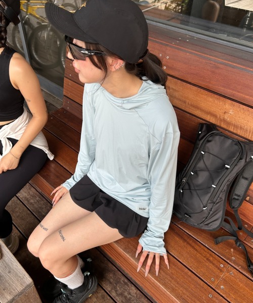 BROKEN BASE（ブロークンベース）の「BrokenBase running core / Ribbed Tech Hoodie（パーカー・メンズ・ブルー/グリーン/グレー・LARGE/MEDIUM/SMALL）」の19枚目の写真