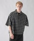 ajouter flow（アジューテフロー）の「【ajouter flow】Seersucker check shirt（シャツ/ブラウス・LARGE）」
