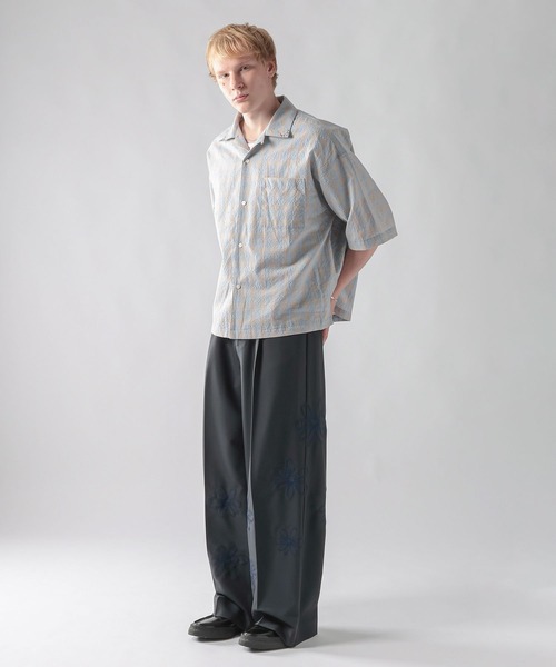 ajouter flow(アジューテフロー)の「【ajouter flow】Seersucker check shirt(シャツ/ブラウス・メンズ・ライトブルー/ブラック・LARGE/MEDIUM)」の3枚目の写真