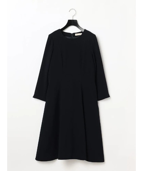 Perfect Suit FActory(パーフェクトスーツファクトリー)の「バックサテンジョーゼット ワンピース(ワンピース・レディース・ネイビー・M/L/SS)」の4枚目の写真