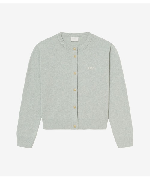 A.P.C.(アーペーセー)の「Zoe カーディガン(カーディガン/ボレロ・レディース・グリーン系その他・M)」の1枚目の写真