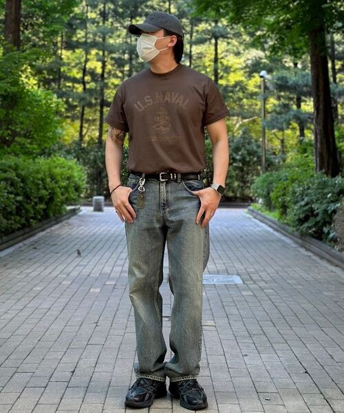 CARGOBROS（カーゴブロス）の「USNマリン半袖Tシャツ（ネイビー/ホワイト）（Tシャツ/カットソー・メンズ・その他・SMALL/MEDIUM/LARGE/X-LARGE/2XL）」の8枚目の写真