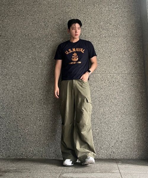 CARGOBROS（カーゴブロス）の「USNマリン半袖Tシャツ（ネイビー/ホワイト）（Tシャツ/カットソー・メンズ・その他・SMALL/MEDIUM/LARGE/X-LARGE/2XL）」の12枚目の写真