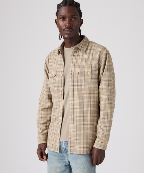 Levi's(リーバイス)の「Levi's/リーバイス ジャクソン ワーカー オーバーシャツ(シャツ/ブラウス・メンズ・グレー・S/M/L/XL)」の2枚目の写真