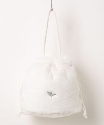 【1PIU1UGUALE3 RELAX】FUR DRAWSTRING BAG
