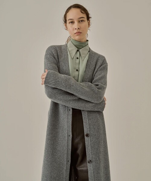 AKIRANAKA/アキラナカ】Margo long knit cardigan/ロングニット