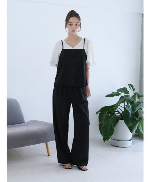 fifth(フィフス)の「【2点セット】ビスチェ×ワイドパンツ(セットアップ・レディース・ネイビー/ブラック・XS/M)」の5枚目の写真