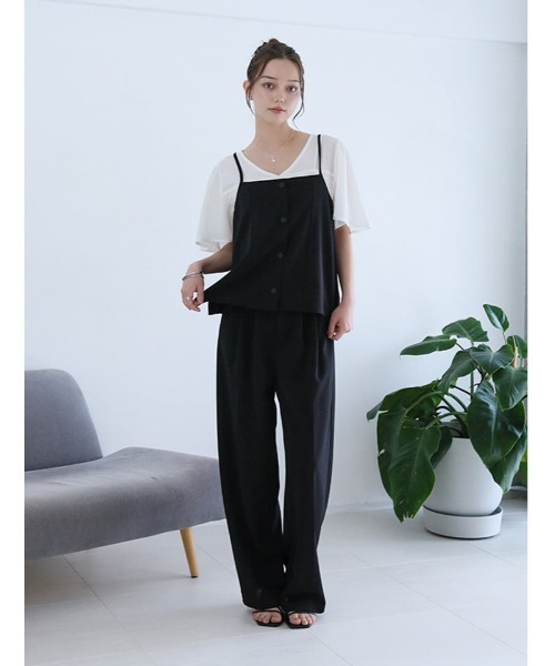 fifth(フィフス)の「【2点セット】ビスチェ×ワイドパンツ(セットアップ・レディース・ネイビー/ブラック・XS/M)」の6枚目の写真