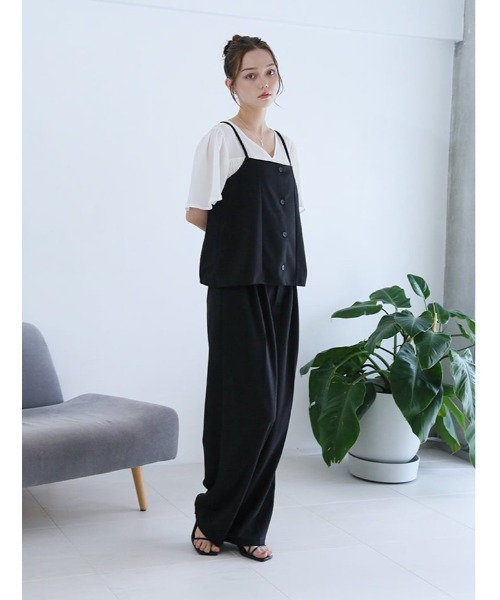 fifth(フィフス)の「【2点セット】ビスチェ×ワイドパンツ(セットアップ・レディース・ネイビー/ブラック・XS/M)」の7枚目の写真