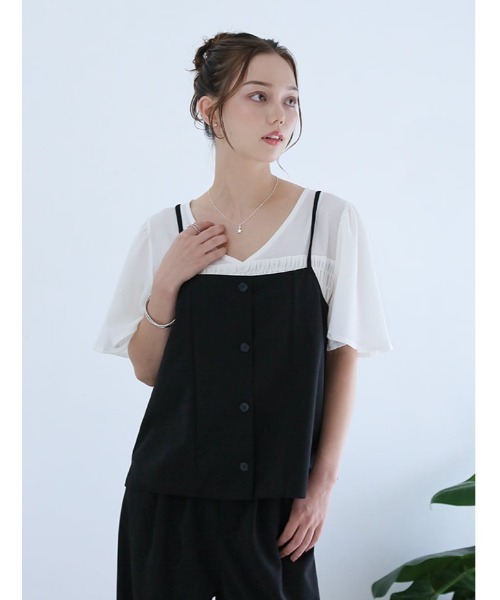 fifth(フィフス)の「【2点セット】ビスチェ×ワイドパンツ(セットアップ・レディース・ネイビー/ブラック・XS/M)」の10枚目の写真