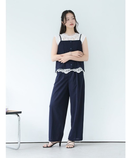 fifth(フィフス)の「【2点セット】ビスチェ×ワイドパンツ(セットアップ・レディース・ネイビー/ブラック・XS/M)」の17枚目の写真