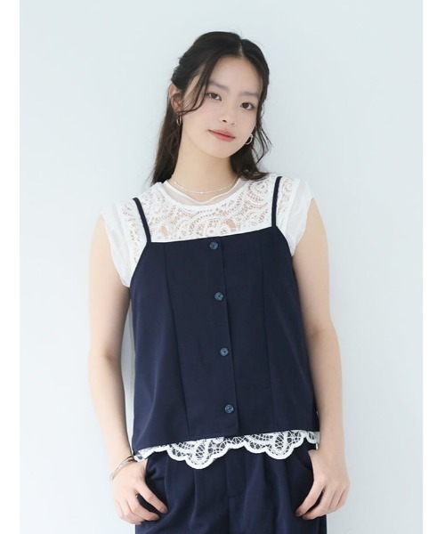 fifth(フィフス)の「【2点セット】ビスチェ×ワイドパンツ(セットアップ・レディース・ネイビー/ブラック・XS/M)」の19枚目の写真