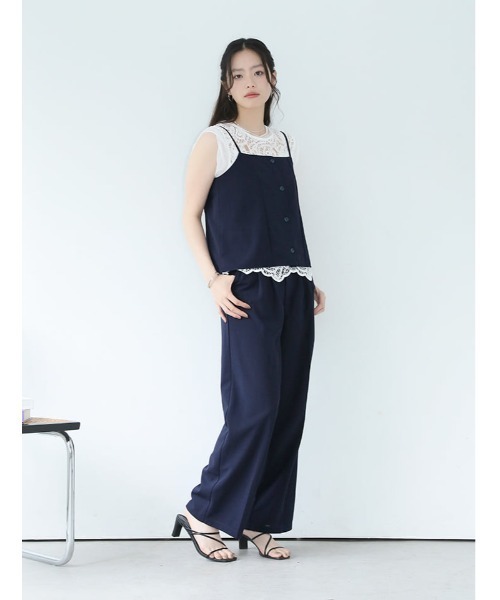 fifth(フィフス)の「【2点セット】ビスチェ×ワイドパンツ(セットアップ・レディース・ネイビー/ブラック・XS/M)」の18枚目の写真