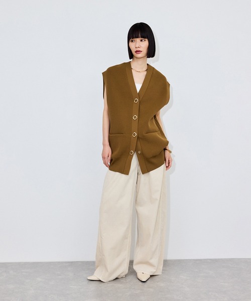 ADAM ET ROPE'（アダムエロペ）の「スクエアトゥフラットシューズ（パンプス・レディース・キナリ/ブラック・23/24.5/24/23.5）」の6枚目の写真
