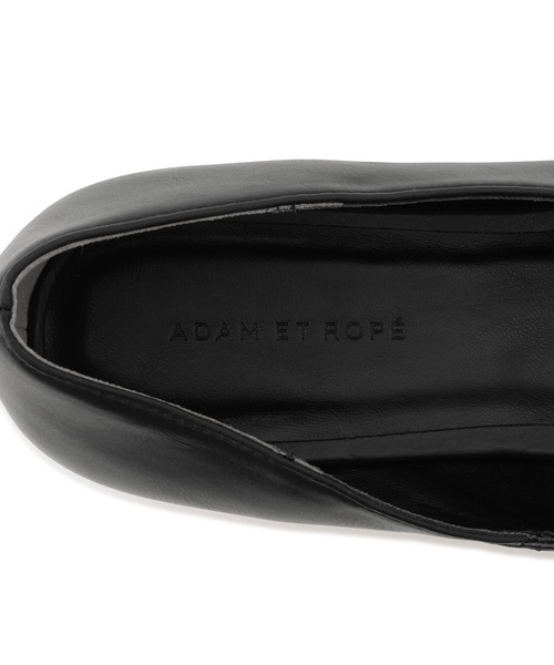 ADAM ET ROPE'（アダムエロペ）の「スクエアトゥフラットシューズ（パンプス・レディース・キナリ/ブラック・23/24.5/24/23.5）」の13枚目の写真