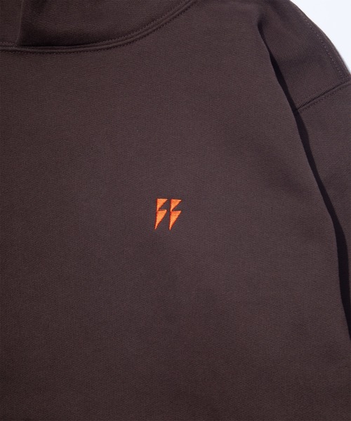 F/CE. (エフシーイー)の「F/CE. FLANNEL COTTON SWEAT EMBROIDERY HOODIE / エフシーイー フランネル コットン スウェット エンブロイダリー フーディ(パーカー・メンズ・チャコール/ブラック・SMALL/MEDIUM/LARGE)」の7枚目の写真
